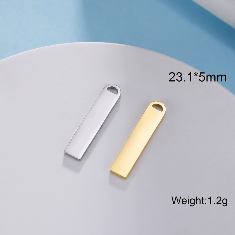 EUEAVAN 5vnt nerūdijančio plieno pakabukai papuošalams, geometriniai stačiakampiai pakabukai, pasidaryk pats, didmeninė prekyba