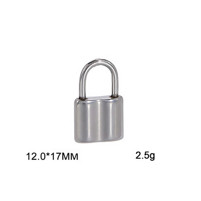 EUEAVAN 5 τμχ Γούρια από ανοξείδωτο ατσάλι για κατασκευή κοσμημάτων Γυναικείο κολιέ Hip hop DIY Κρεμαστό λουκέτο αξεσουάρ Χονδρική