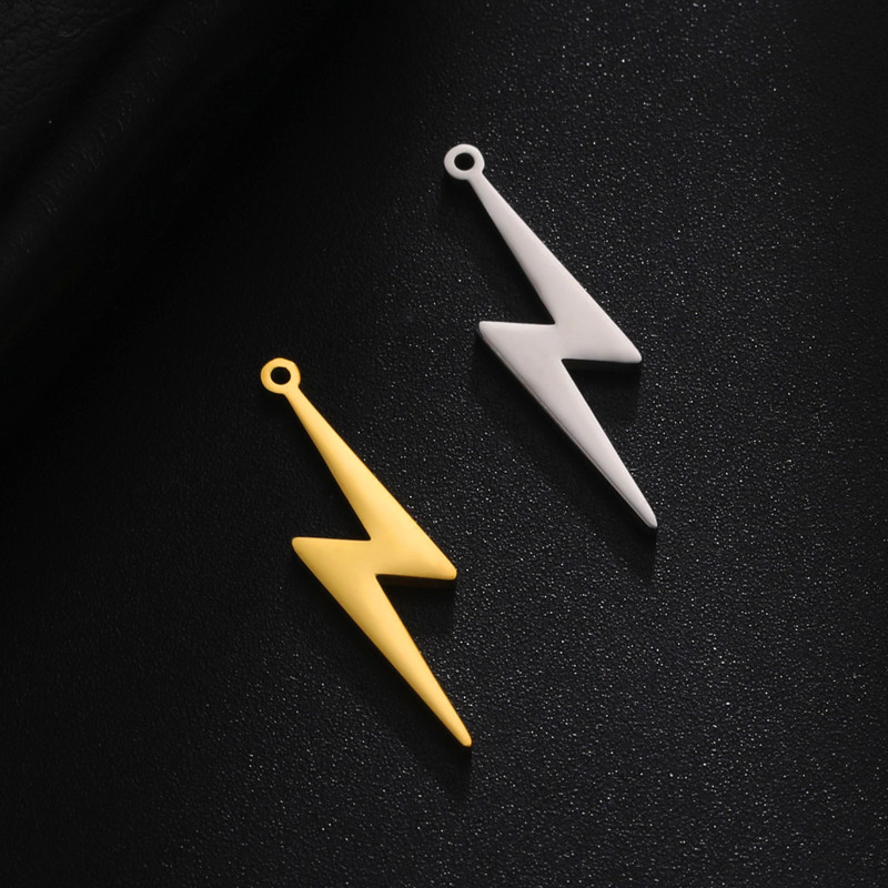 EUEAVAN 5 kom. Munjevi privjesci od nehrđajućeg čelika za izradu nakita Ogrlica Narukvica Privjesci Dodaci Veleprodaja