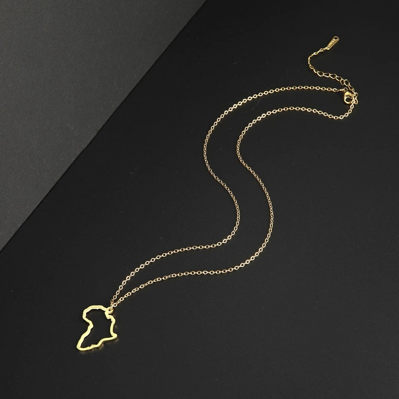 EUEAVAN 5tk roostevabast terasest Aafrika kontinendi kaardi võlusid ehete ripats, meisterdamine kaelakee käevõru tarvikud hulgimüük