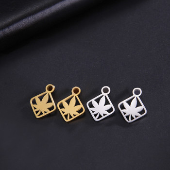 EUEAVAN 5 бр. Animal Cat Dog Paw Charms Талисман от неръждаема стомана за гривна, колие, обеци, изработка на бижута Evil Eye, висулка