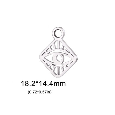 EUEAVAN 5tk loom kass koera käpa amuletid roostevabast terasest käevõru kaelakee kõrvarõngad ehted kurja silma ripats