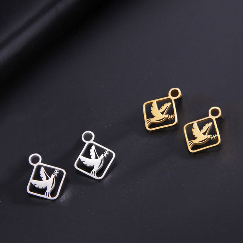 EUEAVAN 5tk loom kass koera käpa amuletid roostevabast terasest käevõru kaelakee kõrvarõngad ehted kurja silma ripats