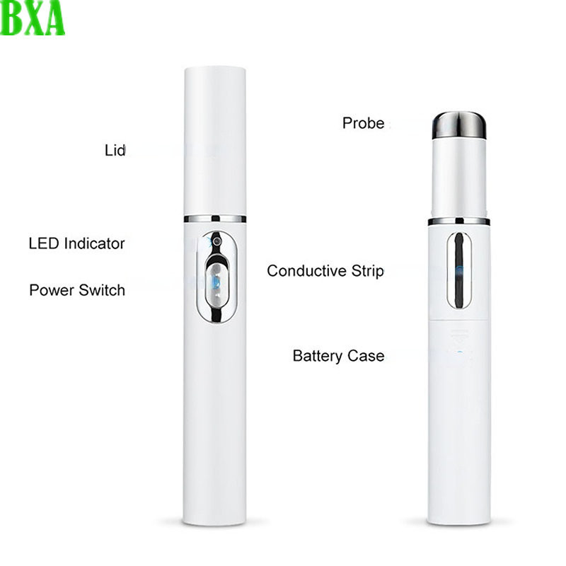 1 KOM Plava svjetlosna olovka za prištiće Masažer za oči Anti-vrećica Crni grijaći štapić za masažu očiju Instrument za uljepšavanje očiju (bijeli)