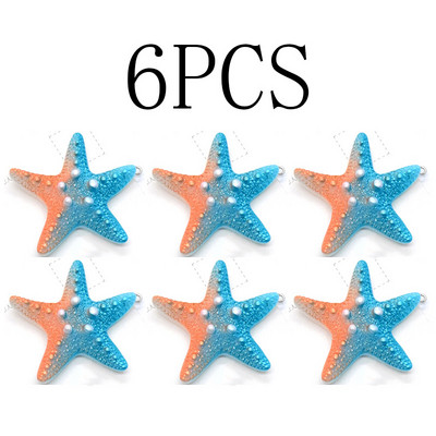 6 tk 50 mm suured värvilised meritähe vaiguvõlusid meretähega meretähe kõrvarõngad võtmehoidja ripats isetehtud käsitöö ehete jaoks