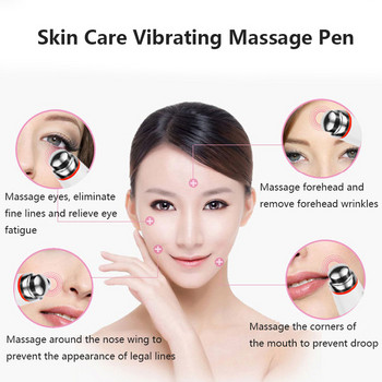 Alwafore Electric Eye Massage Pen Sonic Eye Massager Anti Wrinkle Dark Circle Removal Face Massager Wand