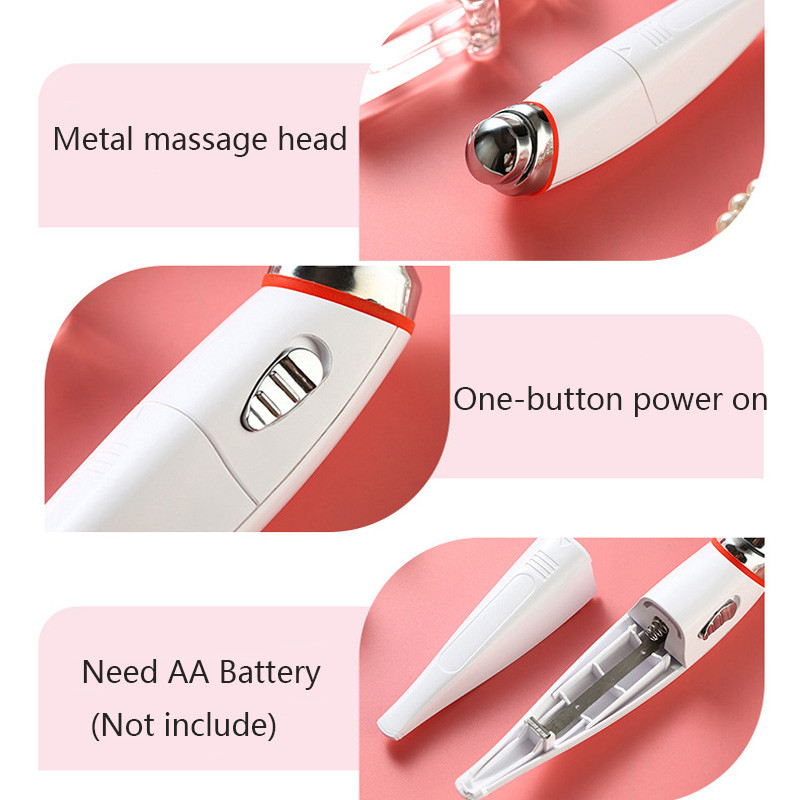 Alwafore električna olovka za masažu očiju Sonic Eye Massager Štapić za masažu lica protiv bora za uklanjanje podočnjaka