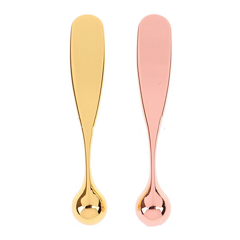 Anti-Wrinkle Eye Cream Aplikatorius Maišymo mentelės Preminum Metal Face Mask Spoon Sticks Eye Cream Masažo lazdelės Beauty Scoop