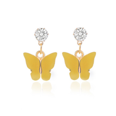 2 kom 22,5x16 mm bakreno umetnute cirkonijeve naušnice u obliku leptira za žene Privjesci Izrada nakita Ukrasi Pokloni
