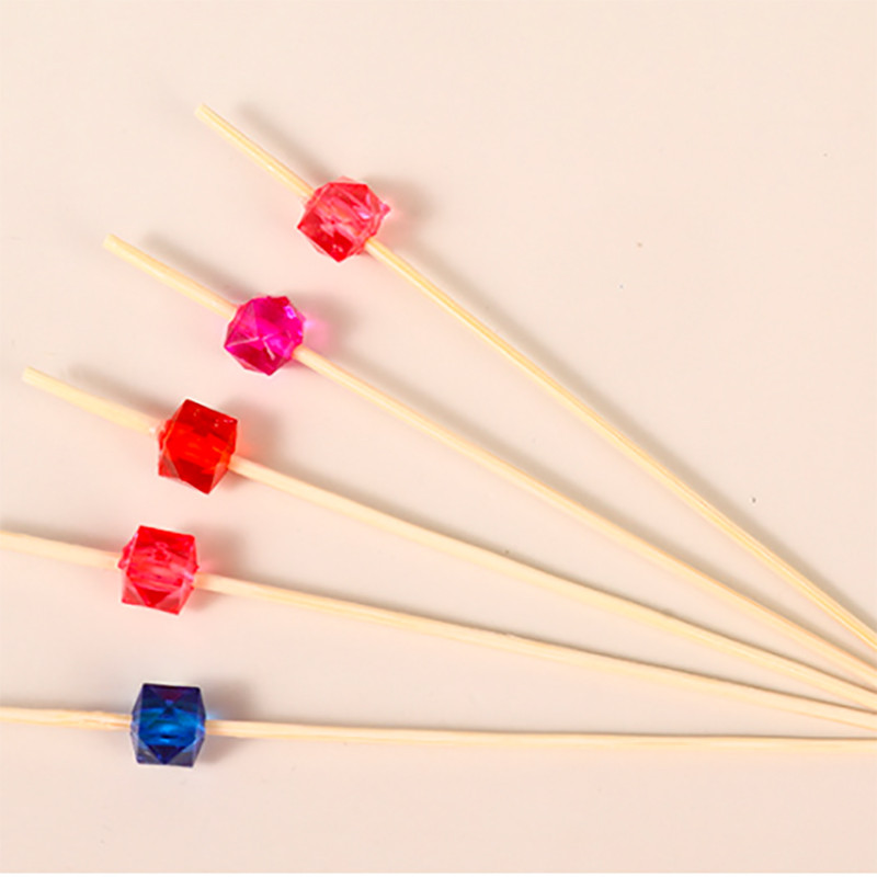 100 tk 12 cm kristallkujuline bambuskork Rootsi lauaga tassikoogid puuviljakahvlipeo magustoidu salatipulk kokteilivarras pulmade kaunistamiseks