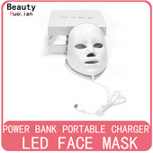 Minimalism 7 värvi LED-näomask Fotoonteraapia Aknevastane Kortsude eemaldaja Naha noorendamine Näo Nahahooldusvahendid