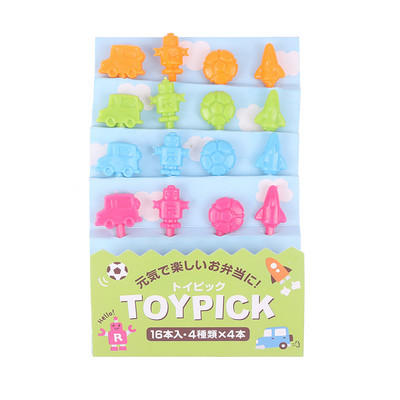 16 komada Robot Auto Zrakoplov Nogomet Vilica za voće Mini crtić Dječja torta Voće Čačkalica Bento Ručak Bento Dodaci Dekoracija za zabavu