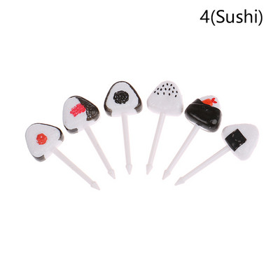 16 komada Robot Auto Zrakoplov Nogomet Vilica za voće Mini crtić Dječja torta Voće Čačkalica Bento Ručak Bento Dodaci Dekoracija za zabavu