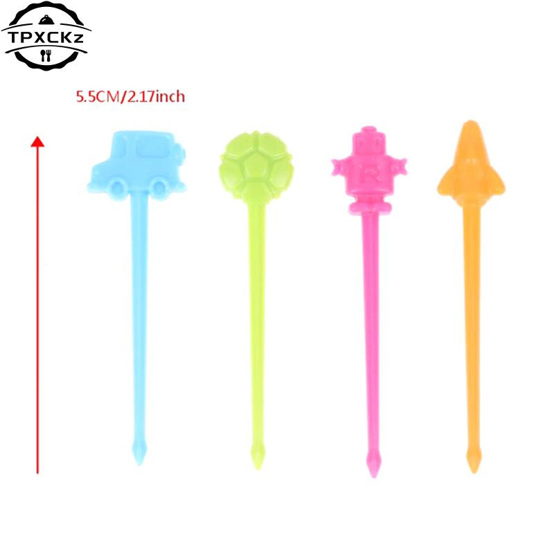 16 komada Robot Auto Zrakoplov Nogomet Vilica za voće Mini crtić Dječja torta Voće Čačkalica Bento Ručak Bento Dodaci Dekoracija za zabavu