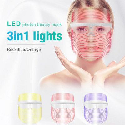 Mască facială fără fir cu LED pentru frumusețe Mască profesională fără fir cu LED pentru terapie cu infraroșu