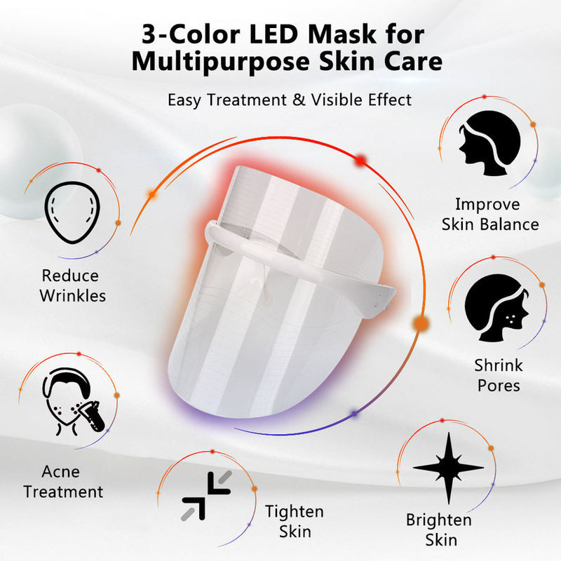 Juhtmeta Beauty LED näomask Professionaalne juhtmevaba infrapunateraapia valgusega LED-mask