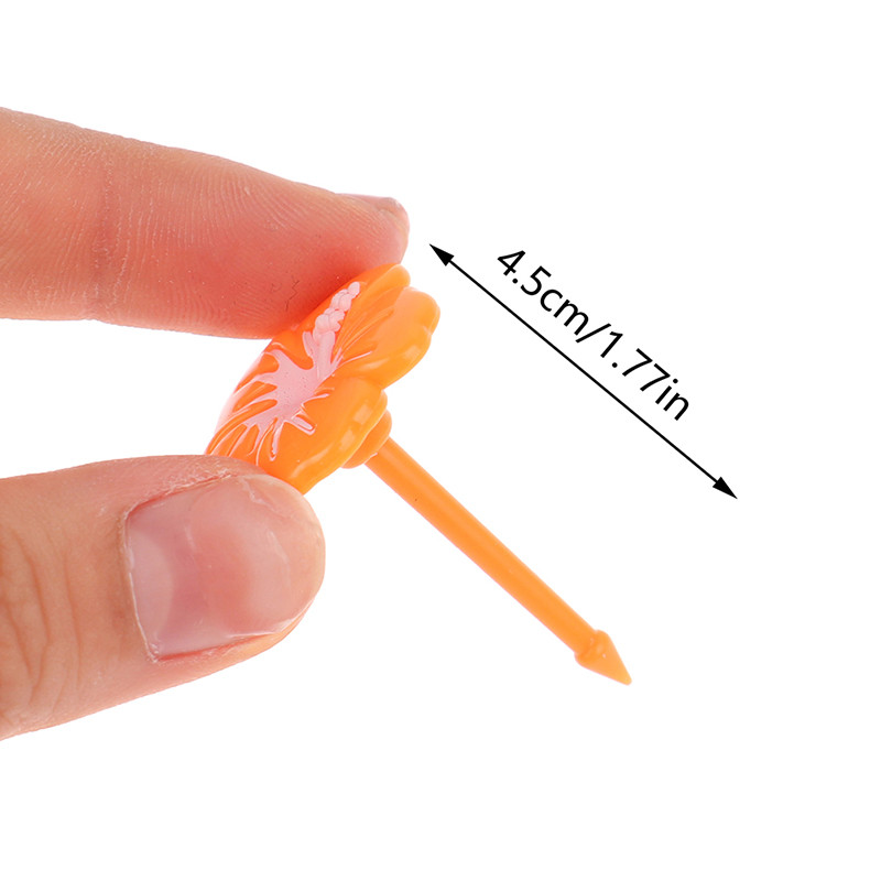 Puuviljakahvel armas lilleline hambaork toiduvalik Mini kastmepudel lõunakarbi kaunistuseks laste toidulisandi tööriist