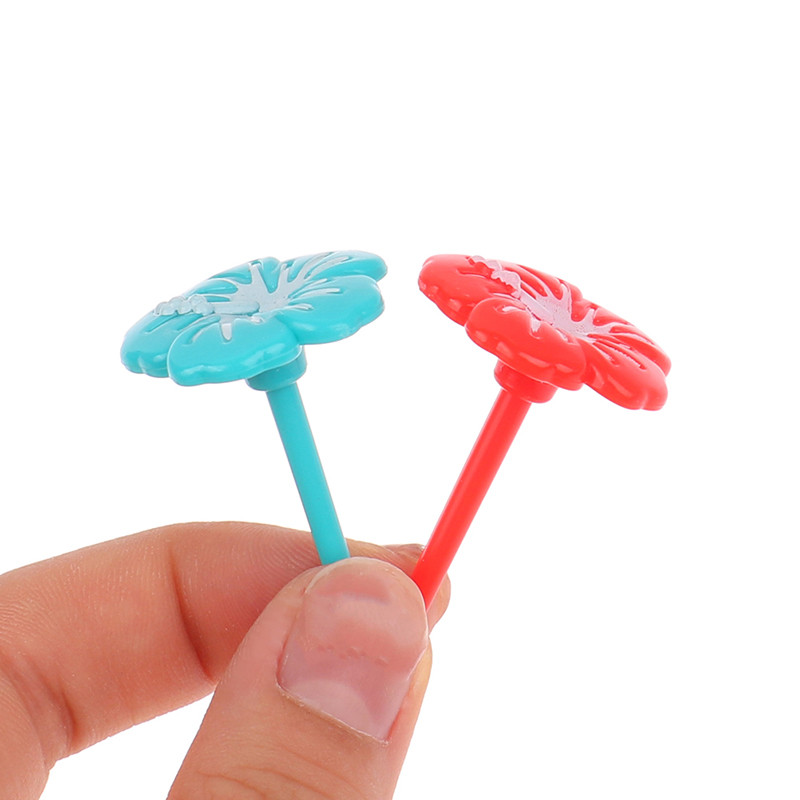 Puuviljakahvel armas lilleline hambaork toiduvalik Mini kastmepudel lõunakarbi kaunistuseks laste toidulisandi tööriist