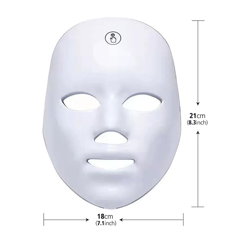 LED-näo fotonvalgusteraapia mask USB Charge 7Colors nahka kirgastav noorendav näomask vananemisvastasele iluseadmele