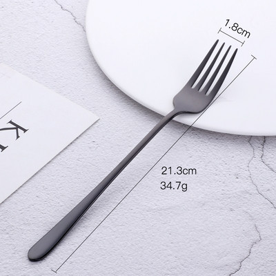 1 τεμ. από ανοξείδωτο ατσάλι Κορεάτικο κέικ ουράνιο τόξο Πιρούνι φρούτων Πιρούνι για δείπνο Σαλάτα Πιρούνι Επιτραπέζιο σκεύος Χρυσό πιρούνι για επιδόρπιο για το ξενοδοχείο Εργαλείο κουζίνας για πάρτι