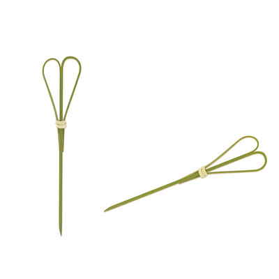 100db bambusz koktél 4,7 hüvelykes fából készült fogpiszkáló előételekhez italhoz, élelmiszer kellékekhez születésnapi torta parti falatkákhoz