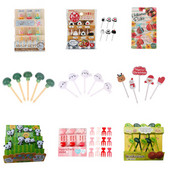 Puuviljakahvel Lehed Lilled Kolmemõõtmeline linnupuur Jõuluvana multikas Panda Delfiin Lillkapsapea Laste Lõunakaunistus