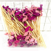 100τμχ 12cm Ανανάς Flamingo Fruit Fork Sticks Buffet Cupcake Toppers Cake Cocktail Forks Διακοσμήσεις πάρτι για φεστιβάλ γάμου
