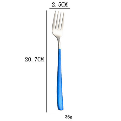 Vilica od nehrđajućeg čelika 304 Korejska kućanska vilica s dugom drškom Vilica za salatu Vilica za odreske Vilica za voće Kreativna zapadnjačka vilica Posuđe