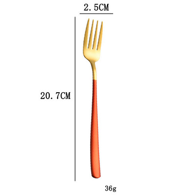 Vilica od nehrđajućeg čelika 304 Korejska kućanska vilica s dugom drškom Vilica za salatu Vilica za odreske Vilica za voće Kreativna zapadnjačka vilica Posuđe