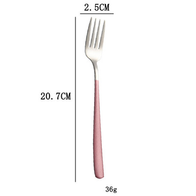 Vilica od nehrđajućeg čelika 304 Korejska kućanska vilica s dugom drškom Vilica za salatu Vilica za odreske Vilica za voće Kreativna zapadnjačka vilica Posuđe