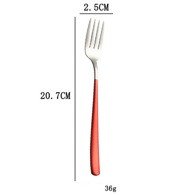 Vilica od nehrđajućeg čelika 304 Korejska kućanska vilica s dugom drškom Vilica za salatu Vilica za odreske Vilica za voće Kreativna zapadnjačka vilica Posuđe