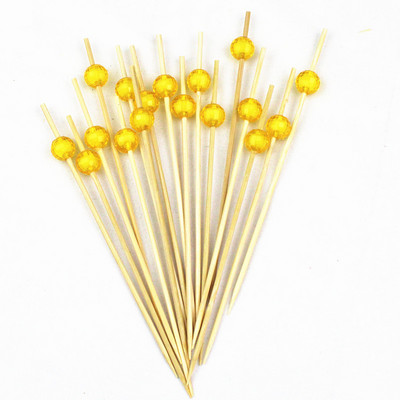 100 tk 12 cm südamega ühekordselt kasutatavad bambuskahvlid puuviljad magustoidud söögipulgad Kokteilid kook Pulmad lastele Sünnipäevapeo kaunistused