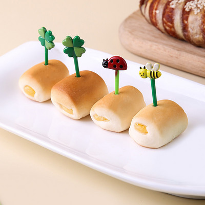 8/12 bucăți de fructe pentru copii scobitori cu ace mini tort cu fructe creative pentru desert furculițe pentru mâncare cutie de prânz accesorii bento decor