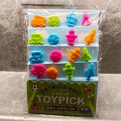 16 tk. Auto Lennuki Robot Puuviljakahvli komplekt Mini Kids Suupistekook Magustoit Toidupulk Hambaork Kaunistus Pick Cake Bento lauanõud