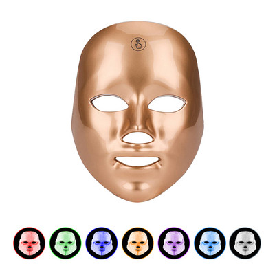 LESEN 7 värvi LED-näomask fotonteraapia aknevastane kortsudevastane nägu valgendav naha noorendamine nahahooldus ilumaski masin