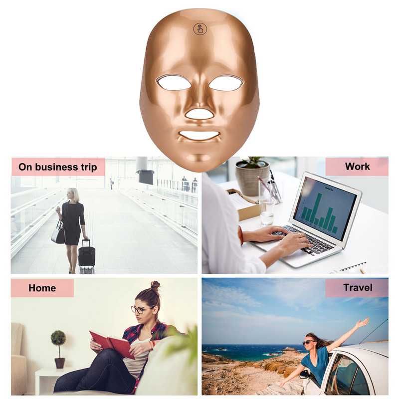 LESEN LED maska za lice u 7 boja Fotonska terapija protiv akni, bora, izbjeljivanje kože, pomlađivanje kože, njega kože, stroj za ljepotu