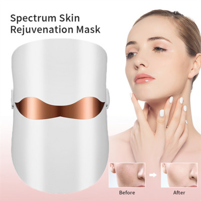NOUĂ Mască pentru terapie cu lumină LED 7-3 culori Lumină Fiu Anti-îmbătrânire Anti-rid Mască fără fir pentru piele delicată Îngrijirea pielii Frumusețe