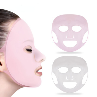 Mască reutilizabilă din silicon Capac pentru îngrijirea pielii feței Mască hidratantă hidratantă pentru foaie Preveni evaporarea Abur Instrument de frumusețe