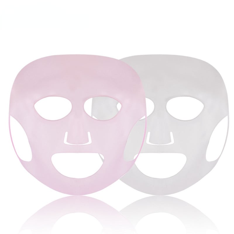 Daugkartinio naudojimo silikoninės kaukės dangtelis Veido odos priežiūra Drėkinanti ir drėkinanti kaukė lakštams, apsauganti nuo garavimo garų grožio priemonė