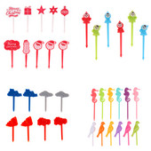 Lind merihobu auto lossi kirjad lehed jõulude loominguline lõbus multifilm puu kahvel hambaork Bento lõunad peokaunistus