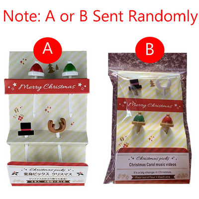 Lind merihobu auto lossi kirjad lehed jõulude loominguline lõbus multifilm puu kahvel hambaork Bento lõunad peokaunistus