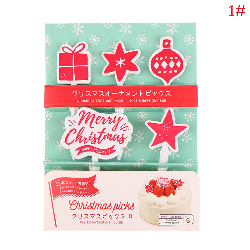 Lind merihobu auto lossi kirjad lehed jõulude loominguline lõbus multifilm puu kahvel hambaork Bento lõunad peokaunistus