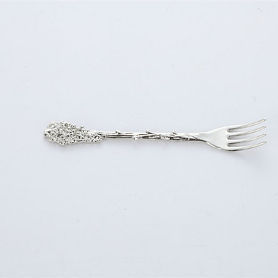 Nerūdijančio plieno vaisių šakutė vynuogių rankena Retro vaisiai šakutės salotos desertinis pyragas ledai užkandžiai šakutės virtuvės stalo reikmenys