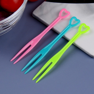 100db Gyümölcsvilla 9cm Mini Gyermek Snack Torta Desszert Étel Gyümölcs Pick Fogpiszkáló Bento Ebéd Party Dekoráció Ingyenes kiszállítás