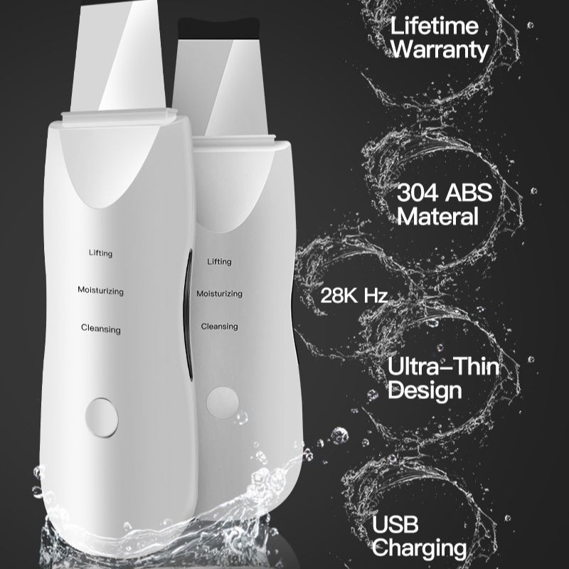 Ultrahangos bőrradír mély arctisztító gép peeling lapát arc pórustisztító arcbőrradír lifting gép