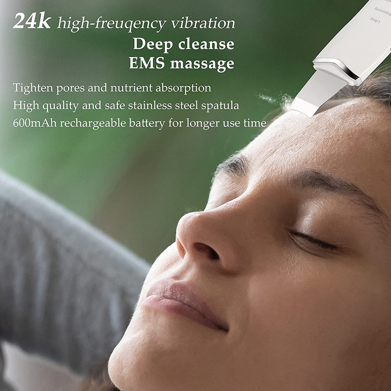 Ultrahangos bőrradír mély arctisztító gép peeling lapát arc pórustisztító arcbőrradír lifting gép