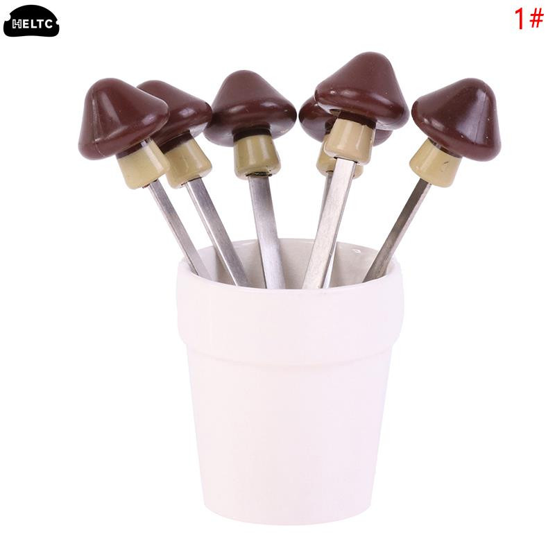 1 komplekt multifilmi mini-puuviljakahvlid lastele suupistekook Magustoit Toit Puuviljakork hambaork Bento lõunasöögid peokaunistused lõunakahvlid