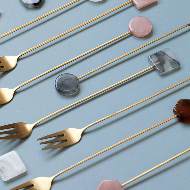1 ks nerezová oceľová dlhá rukoväť príbory ovocie vidlička predjedlo občerstvenie dezert vidlička kuchyňa na párty