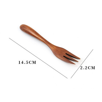 Prirodna drvena vilica Bambus Kuhinjski alat za kuhanje Prijenosno posuđe Vilice za voćnu salatu Japansko posuđe Alati za kuhinjsko posuđe