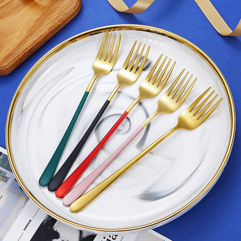 Duga ručka, stol za voće, vilice, nehrđajući čelik, kampiranje, bento posuđe, restoran, vilica za salatu, odrezak, kuhinjski pribor za jelo